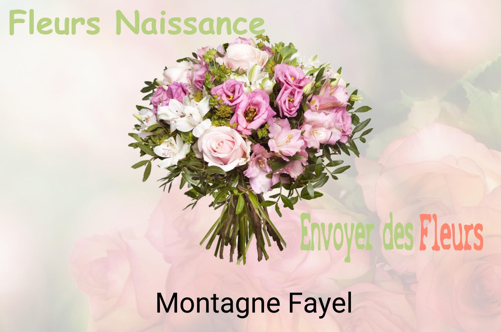Bouquet de fleurs de naissance livré à Montagne-Fayel